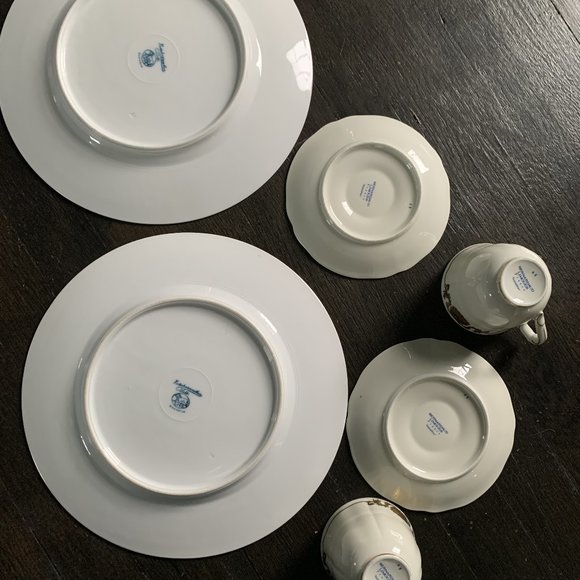 Antique Bernardaud Limoges 2 tea sets 18K gold - Picture 9 of 9